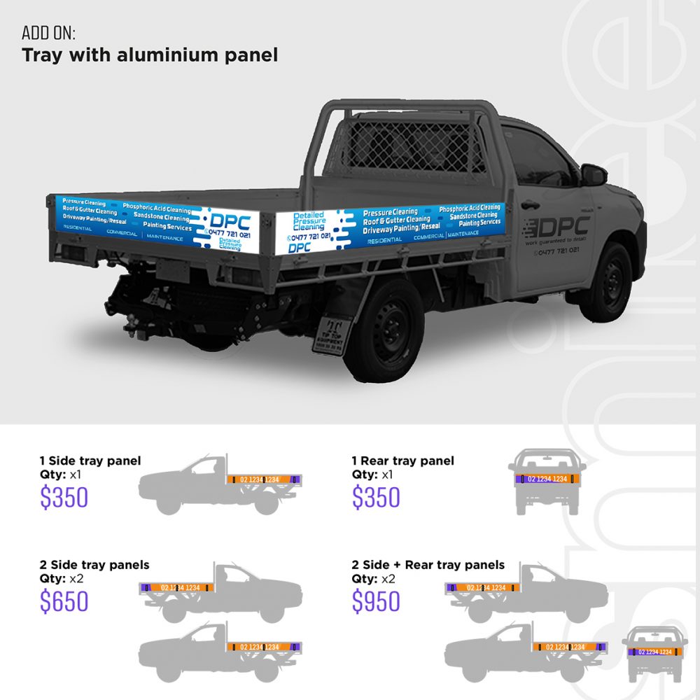 Ute Single Cabin - Decal Cabin Package - Image 16